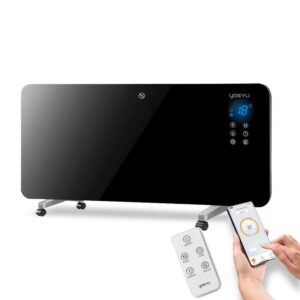 Yoevu | radiador bajo consumo | 1500w | programable | control app wifi | negro