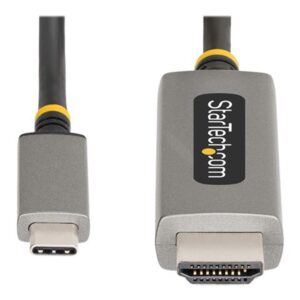 Cable usb tipo c a hdmi startech 2m -  macho - macho -  gris