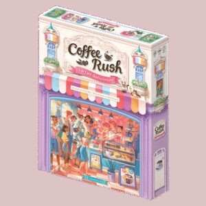 Juego de mesa coffee rush: tartas deliciosas
