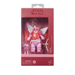 Figura hasbro star wars the black series ewok (valentiine's day edition)