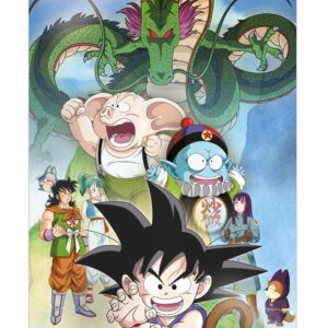 Poster 3d 38x58cm shenron and heroes dragon ball