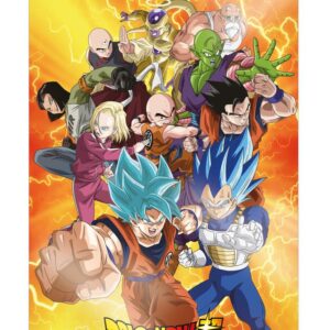 Poster 3d 58x38cm universal survival heroes dragon ball super