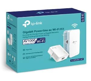 Kit de adaptadores powerline ac tp - link tl - wpa7517 kit dual band