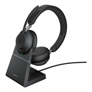 Auriculares jabra evolve2 65 ms stereo inalambrico negro