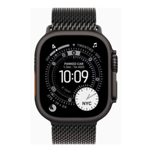 Smartwatch apple watch ultra 3 gps + cellular 49mm black titanium case  black titanium milanese loop -  l
