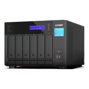 Servidor nas qnap tvs - h674t 6 bahias 32gb gigabit ethernet