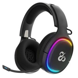 Auriculares gaming newskill aton v2 inalambrico rgb negro