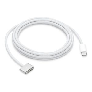 Cable usb tipo c a magsafe 3 apple 2m -  macho - macho -  plata