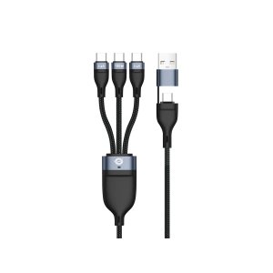 Cable 3x usb tipo c a usb tipo c - usb tipo a conceptronic 1.5m - macho - macho