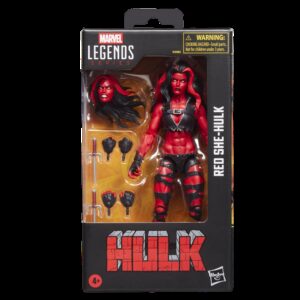 Figura hasbro marvel legends series hulk red she - hulk