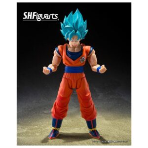 Figura tamashii nations dragon ball super s.h.figuarts super saiyan god super saiyan son goku blue power transcending limits