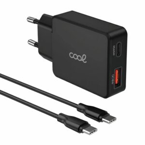 Cargador Red Universal Ultra Fast PD Tipo-C + USB COOL (65W + Cable Tipo-C) GaN Negro