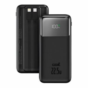 Universal External Battery Power Bank Fast Charging 22.5W 30,000 mAh (Tipo-C / Lightning) COOL Black
