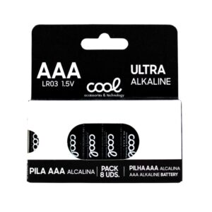 Pilas Alcalinas AAA LR03 COOL (Pack 8 uds)