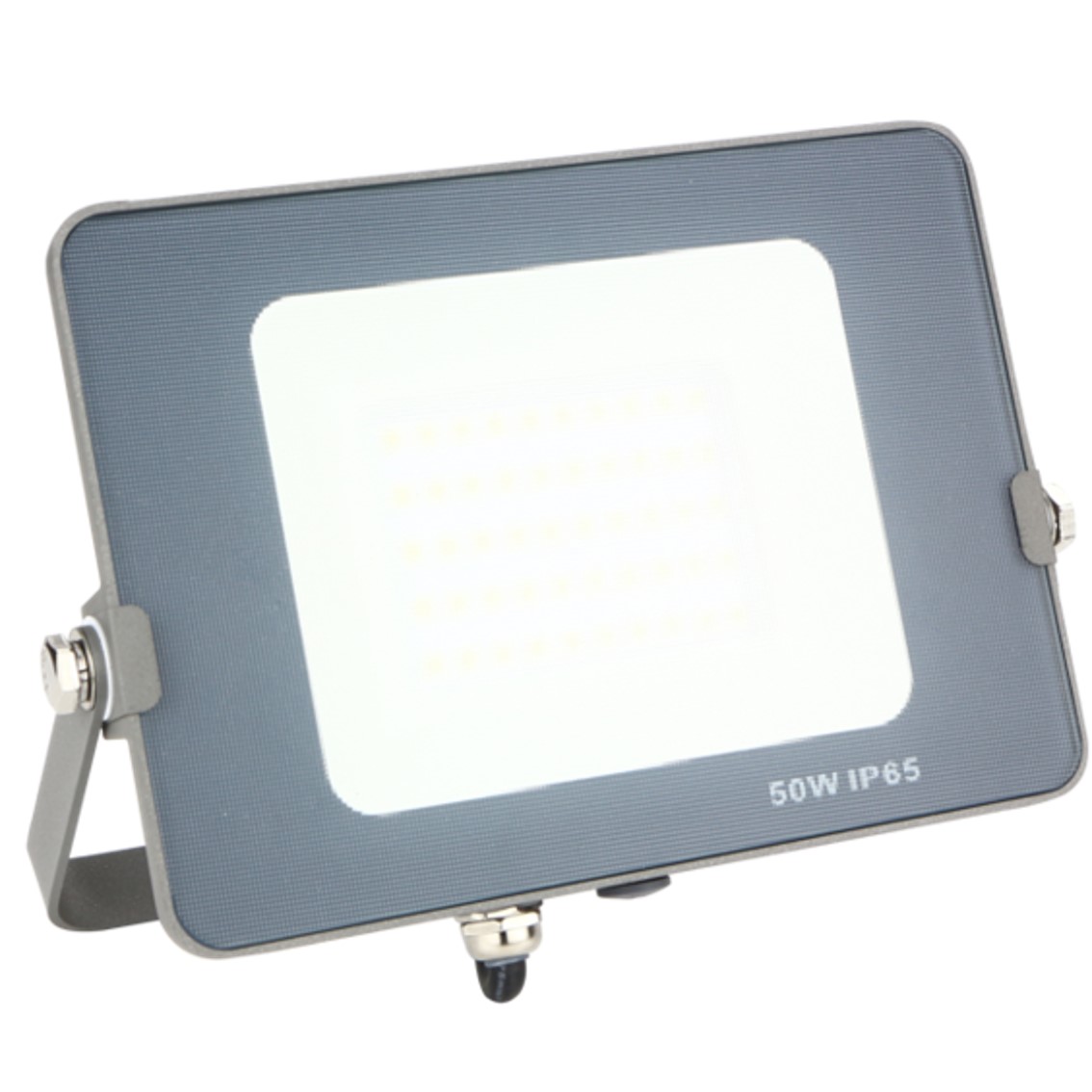 Foco proyector led silver electronics forge ips 65 30w -  5700k luz fria -  2400lm color gris