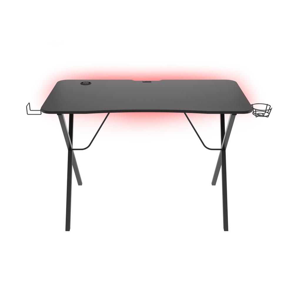 Mesa gaming genesis holm 200 rgb negro carbono