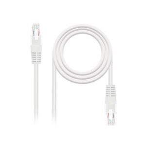Cable red nanocable latiguillo rj45 utp cat6 1m blanco