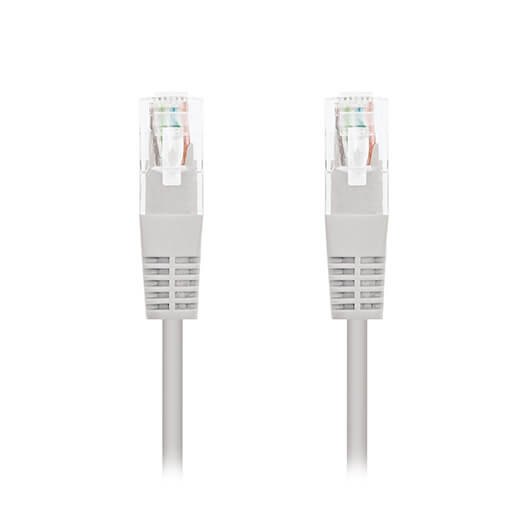 Cable red nanocable latiguillo rj45 utp cat6 0.25m gris 25cm