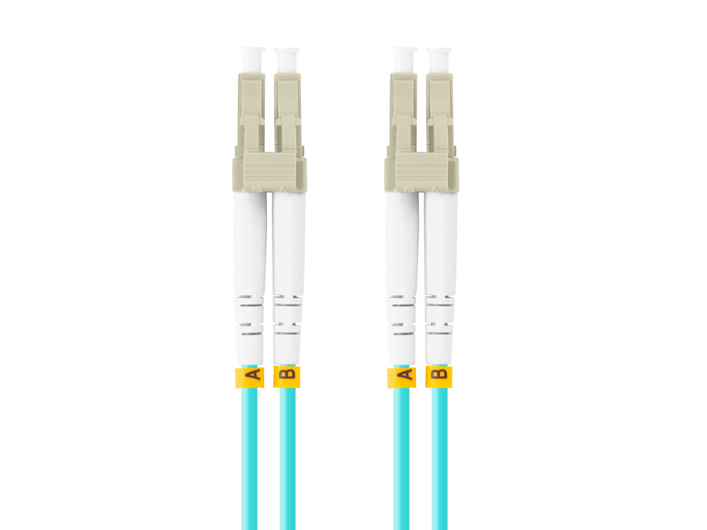 Latiguillo fibra optica lc - upc lanberg 5m multi duplex om3 50 - 125 lszh azul