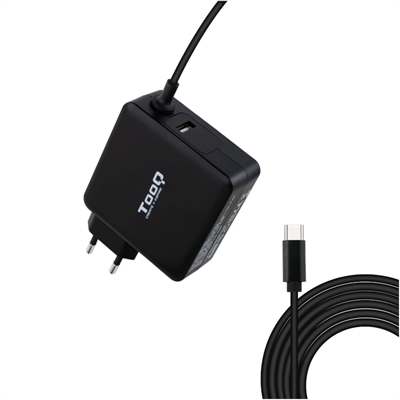 Cargador portatil tooq tqlc - usbc90pd 90w usb - c negro