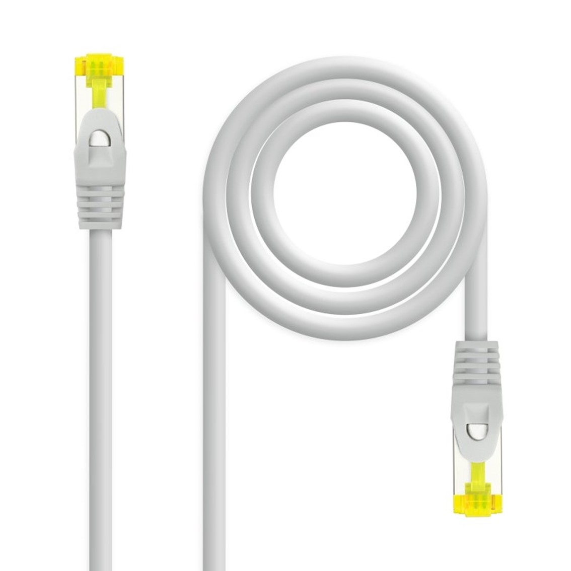 Latiguillo cable red lszh - sftp cat.6a rj45 nanocable 2m gris