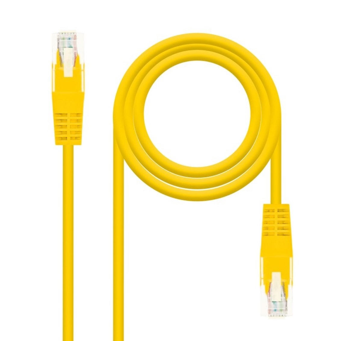 Latiguillo cable red utp cat.6 rj45 nanocable 0.25cm amarillo