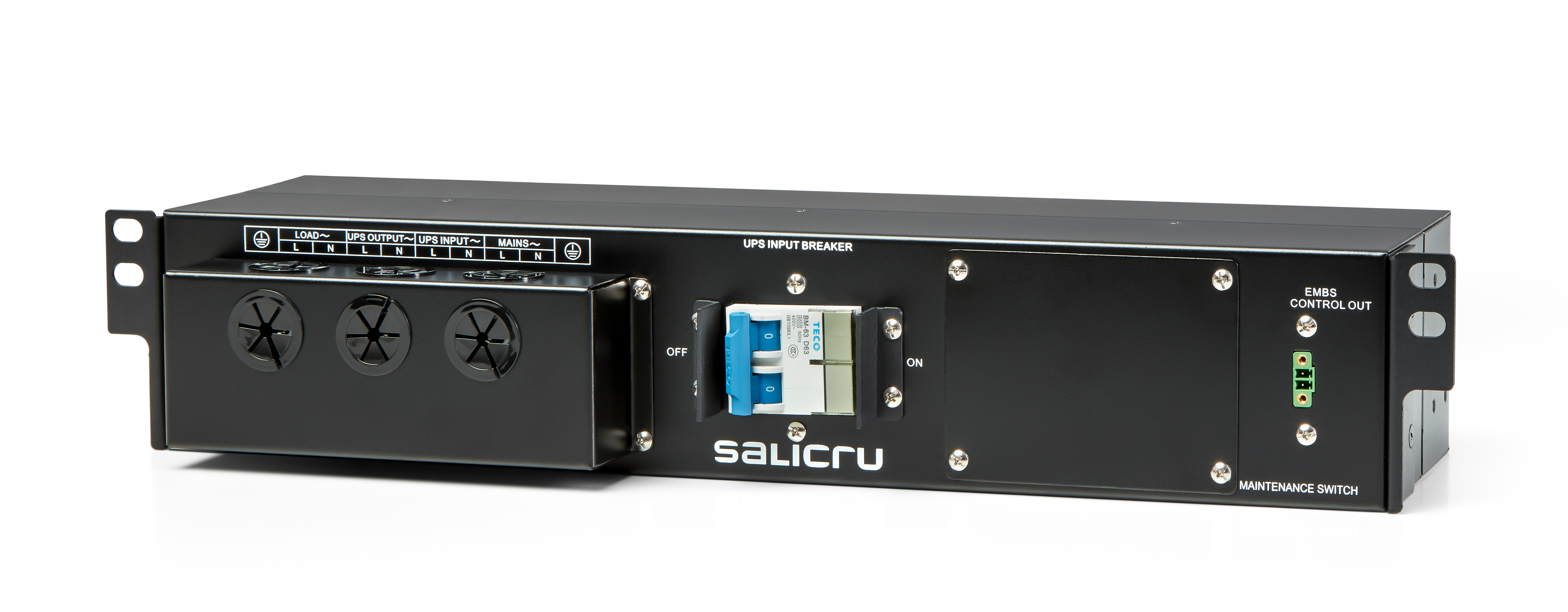 Salicru bm - r 63 a -  by pass  de mantenimiento en formato rack - mural 63a