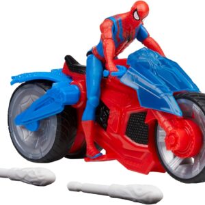Figura hasbro marvel spider man moto arácnida