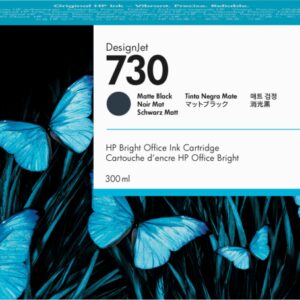 Cartucho tinta hp 730 negro mate
