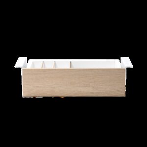 Cajon phoenix para escritorio artisan combinación blanco y madera natural