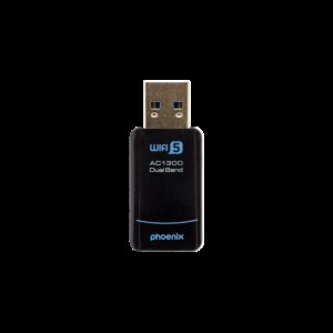 Phoenix nano adaptador usb receptor red inalámbrico 1300mbps dual band