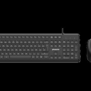 Phoenix combo teclado multimedia + ratón con cable usb 1200dpi
