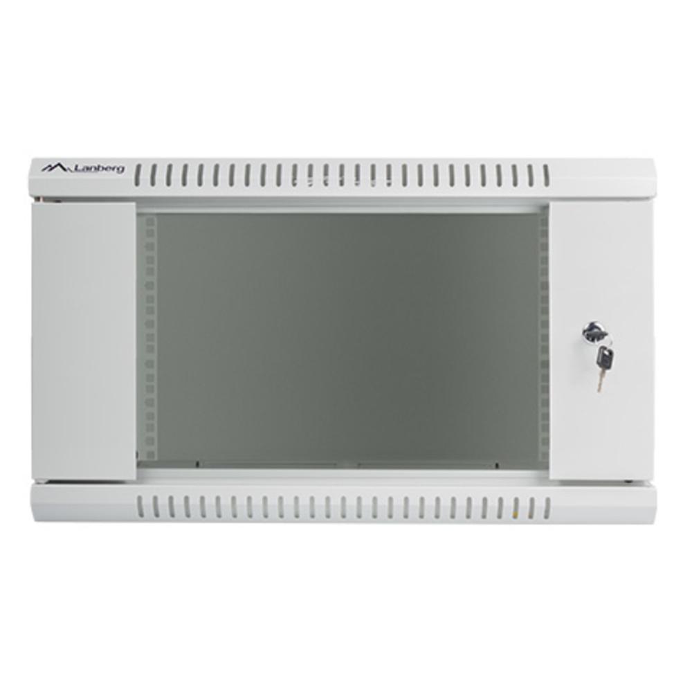 Armario lanberg 19 pulgadas 6u -  600x450 gris
