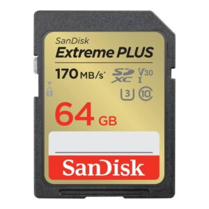 Tarjeta memoria secure digital sdxc 64gb sandisk extreme plus clase 10 uhs - i u3