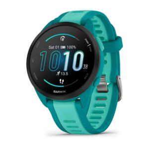 Garmin forerunner 165 music - reloj inteligente para correr con gps - pantalla táctil amoled - métricas optimizadas - planes de entrenamiento - pay - autónomía de 11 días - azul