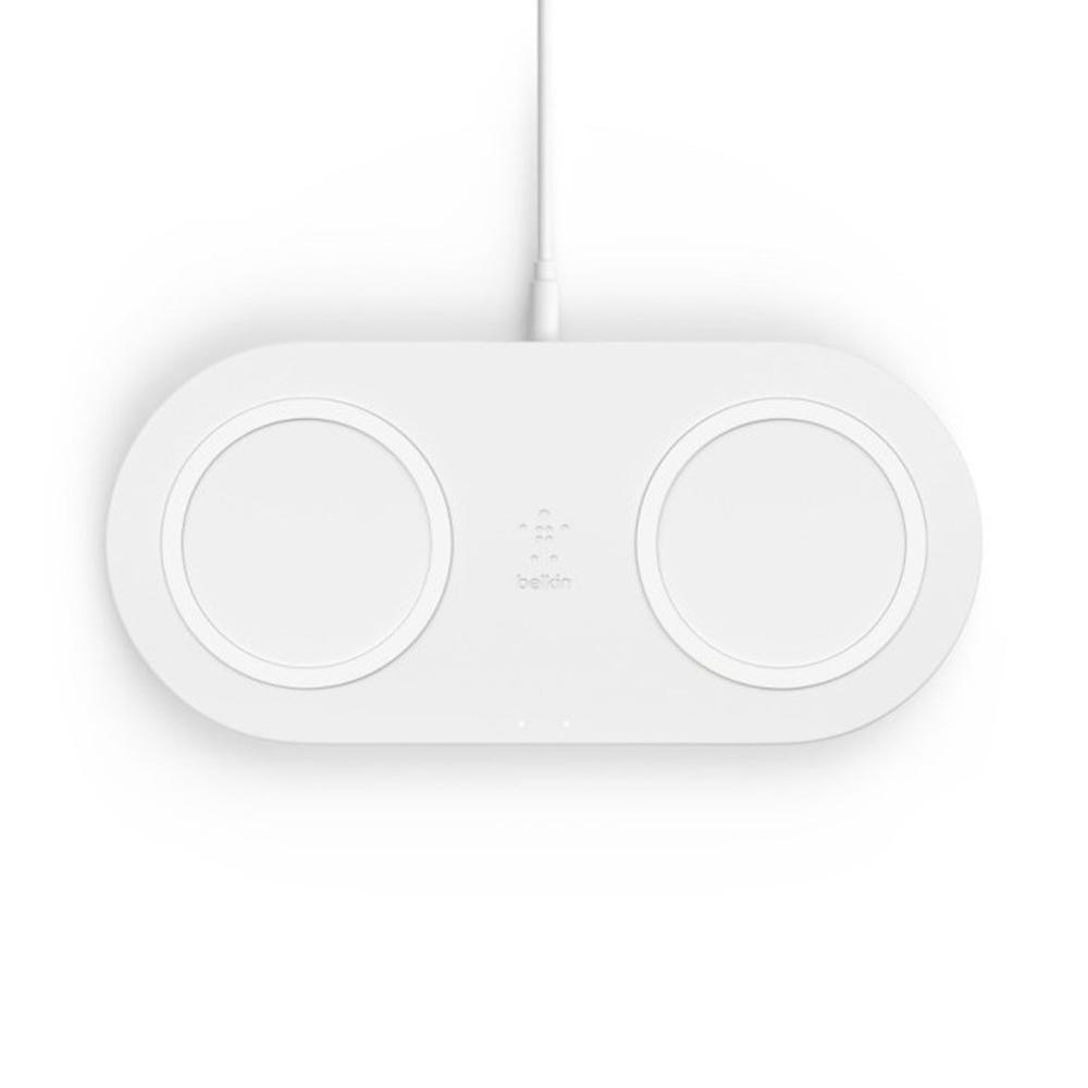 Base de carga inalambrica doble belkin wiz002vfwh blanca