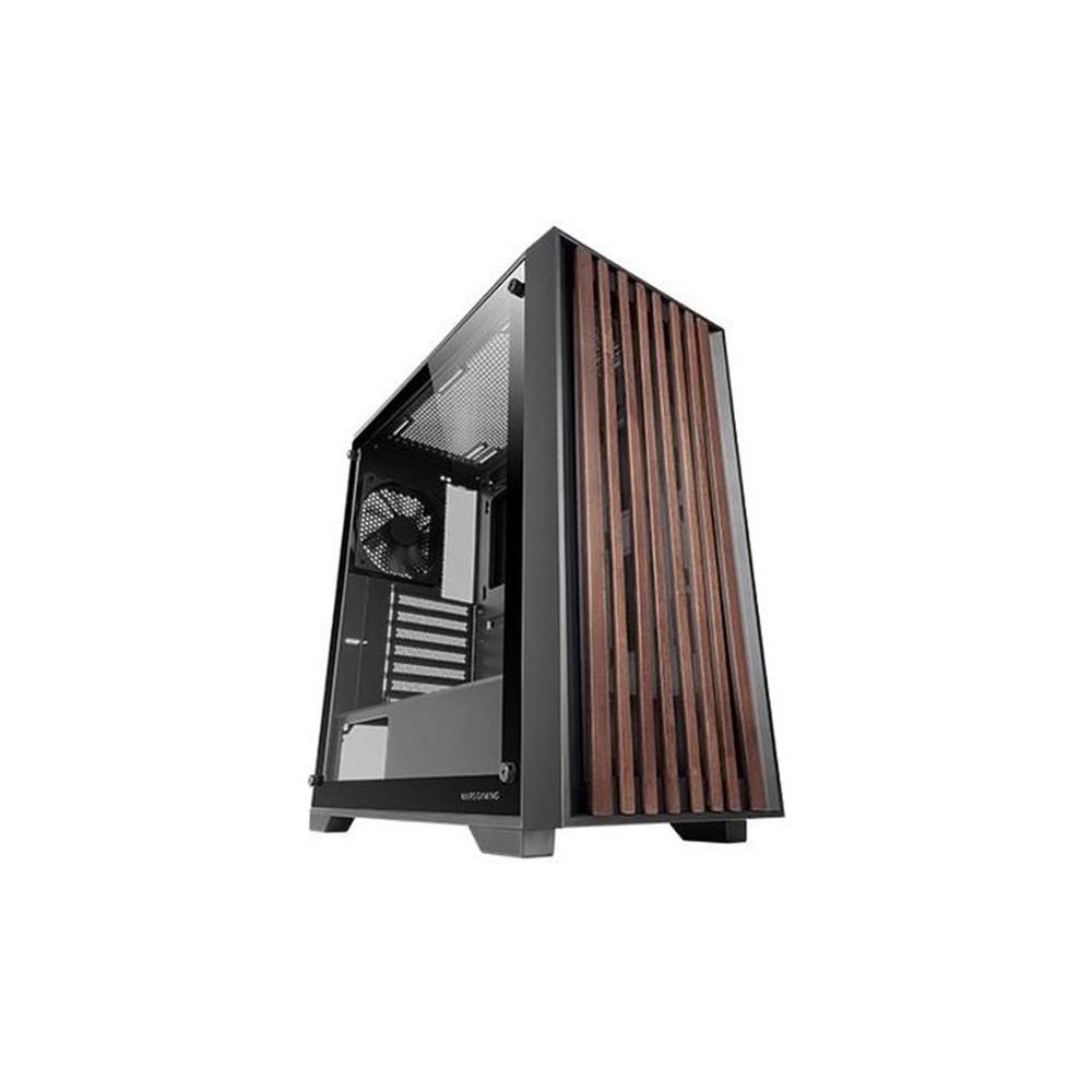Caja ordenador mars gaming mcwoodc atx cristal templado negra