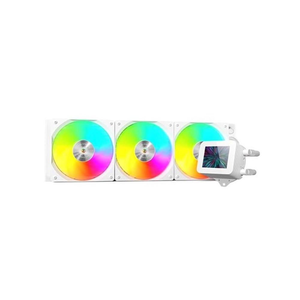 Kit refrigeracion liquida mars gaming mlvision360w argb 3x 120mm blanco