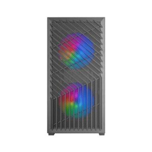 Caja ordenador mars gaming mcvortex matx frgb cristal templado negra