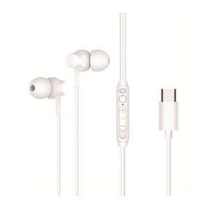 Auricular intrauditivo usb - c conceptronic brendan03w 1.2m microfono blanco