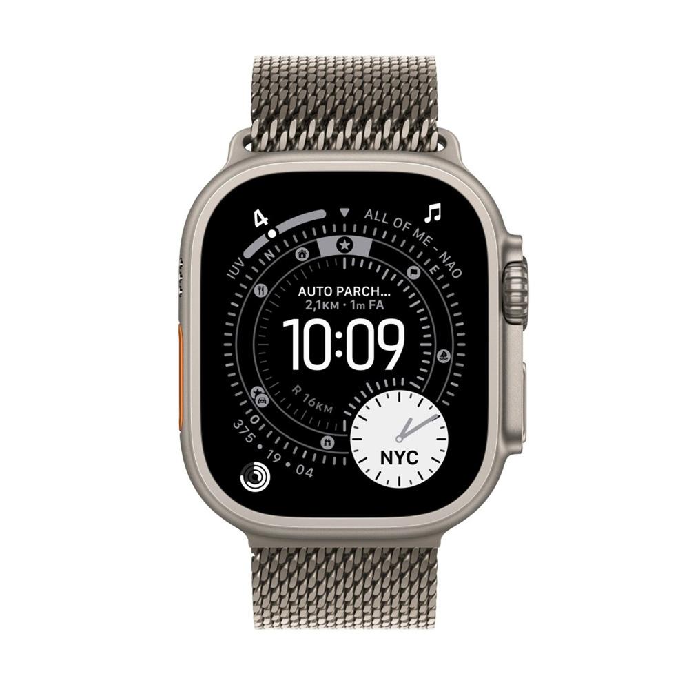 Smartwatch apple watch ultra 3 gps + cellular 49mm natural titanium case natural titanium milanese loop -  m