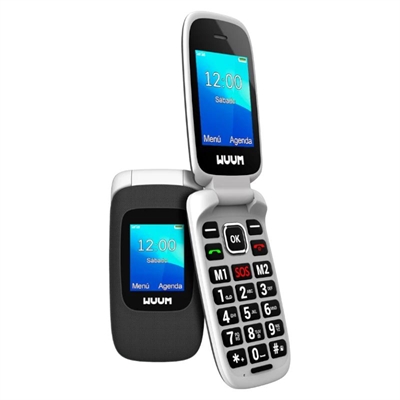 Telefono movil spc wuum 2335t titanio - 2.4 pulgadas - dual sim - micro sd - radio fm - bt