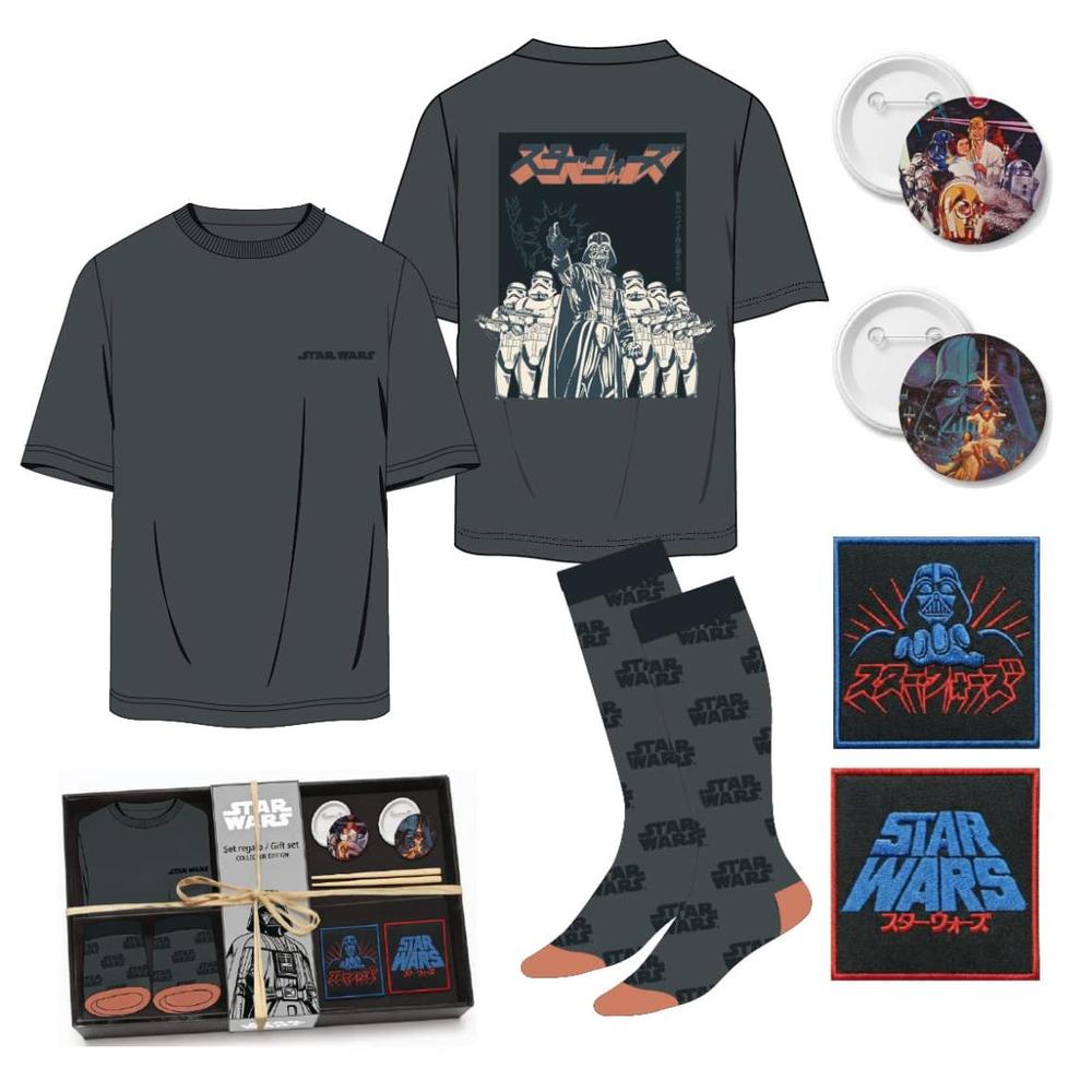 Camiseta corta single jersey set star wars m
