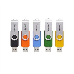 Memoria usb 3.2  intenso office line multipack 64gb 5 unidades