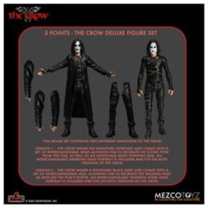 Set 2 figuras mezco toyz the crow 5 points the crow deluxe 10cm