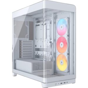 Caja ordenador gaming corsair 4500x rs - r argb atx cristal templado blanca