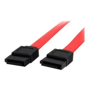 Cable sata startech 0.6m -  hembra - hembra -  rojo