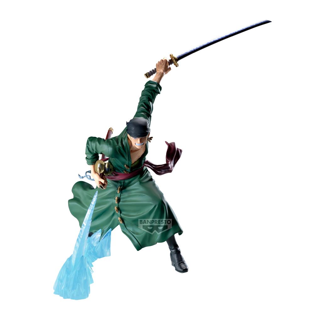 Figura banpresto one piece maximatic plus roronoa zoro 28cm