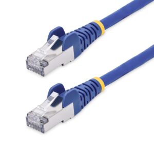 Cable de red startech latiguillo rj45 lszh s - ftp cat8 0.50m azul