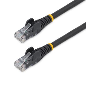 Cable de red startech latiguillo rj45 lszh utp cat6 0.50m negro
